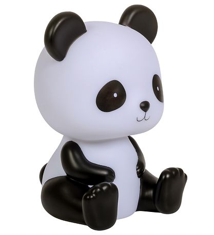 A Little Lovely Company Náttljós - Panda - 19 cm - Svart/Hvítt