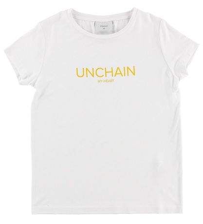 Grunt Stuttermabolur - Eva - Hvítur M. Texti Grunt Stuttermabolur - Eva - Hvítur M. Texti