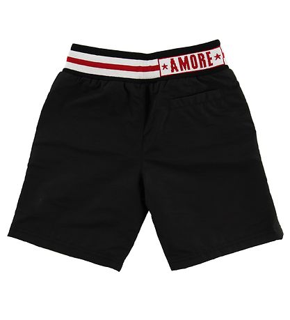 Dolce & Gabbana Shorts - Sweat - Schwarz/Weiß m. Pandas Dolce & Gabbana Shorts - Sweat - Schwarz/Weiß m. Pandas
