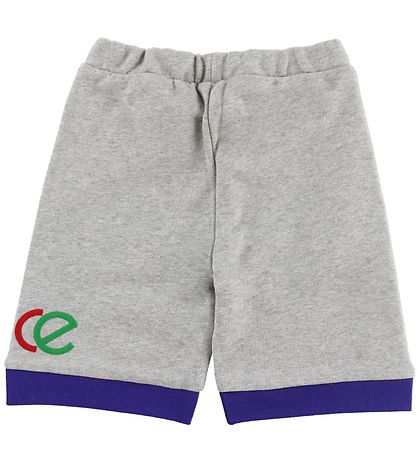 Young Versace Shorts - Sweat - Grey Melange w. Text