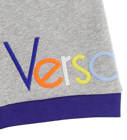 Young Versace Shorts - Sweat - Grey Melange w. Text