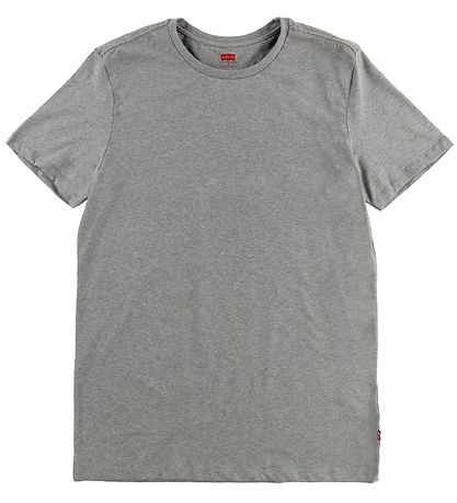 Levis T-shirt - 2-Pack - Crew Neck - Grey Melange Levis T-shirt - 2-Pack - Crew Neck - Grey Melange