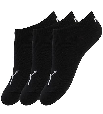 Puma Ankle Socks - 3-Pack - Invisible - Black Puma Ankle Socks - 3-Pack - Invisible - Black