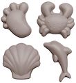 Scrunch Sand Molds - 4 pcs - Silicone - 6,5-10,5 cm - Grey Scrunch Sand Molds - 4 pcs - Silicone - 6,5-10,5 cm - Grey