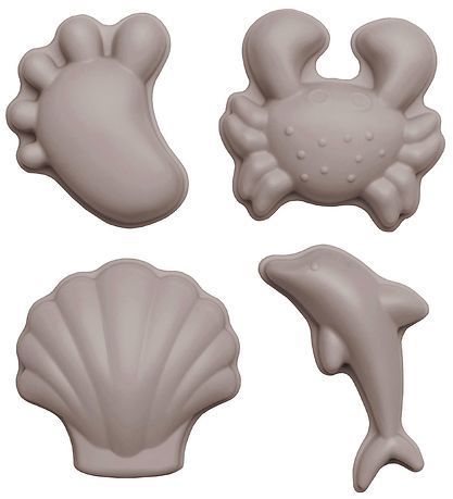 Scrunch Sand Molds - 4 pcs - Silicone - 6,5-10,5 cm - Grey Scrunch Sand Molds - 4 pcs - Silicone - 6,5-10,5 cm - Grey