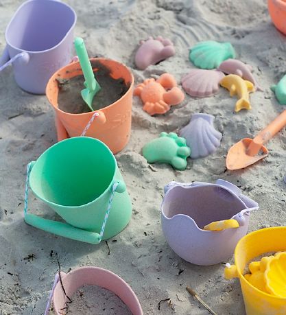 Moules à Sable Scrunch - 4 pièces - Silicone - 6,5-10,5 cm - vio Moules à Sable Scrunch - 4 pièces - Silicone - 6,5-10,5 cm - vio