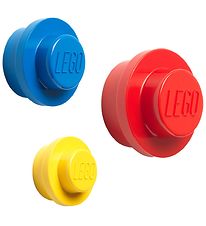 LEGO® Storage Wandhaken Set - 3 stk - 10/8/5 cm - Geel/Blauw/Roo LEGO® Storage Wandhaken Set - 3 stk - 10/8/5 cm - Geel/Blauw/Roo