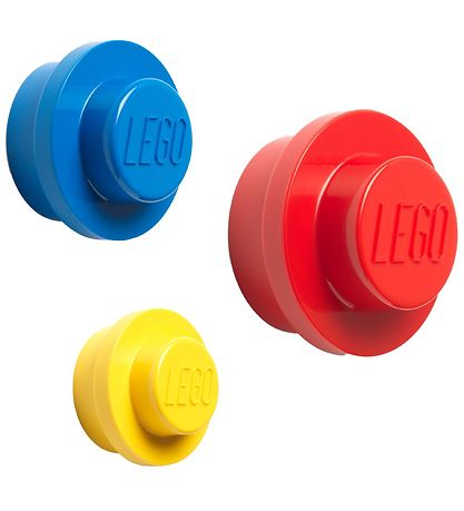LEGO® Storage 벽걸이 선반 세트 - 3개 - 10/8/5cm - 노랑/파랑/빨강