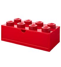 LEGO® Storage Storage Drawer - 8 Knobs - 31x15x9 - Red LEGO® Storage Storage Drawer - 8 Knobs - 31x15x9 - Red