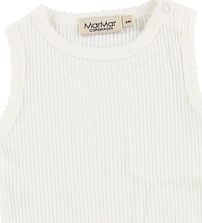 MarMar Bodysuit Sleeveless - Modal - Rib - White MarMar Bodysuit Sleeveless - Modal - Rib - White