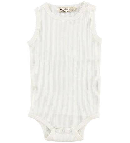 MarMar Bodysuit Sleeveless - Modal - Rib - White MarMar Bodysuit Sleeveless - Modal - Rib - White