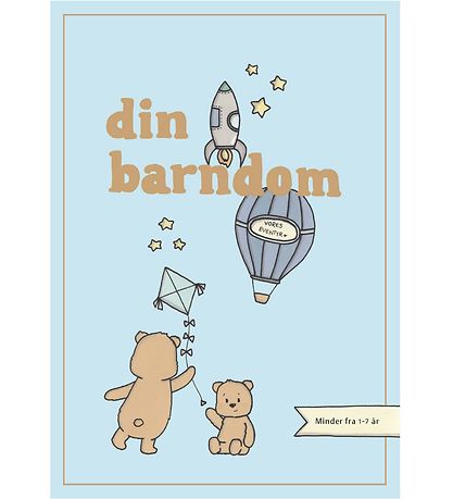 Simone Thorup Eriksens Book - Blue - Din Barndom - Danish Simone Thorup Eriksens Book - Blue - Din Barndom - Danish