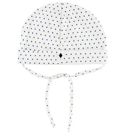Bonnet de Bébé MP - Blanc av. Carrés Bonnet de Bébé MP - Blanc av. Carrés