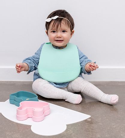 We Might Be Tiny Slabbetjes - 2-pack - Silicone - Mint/Grijs