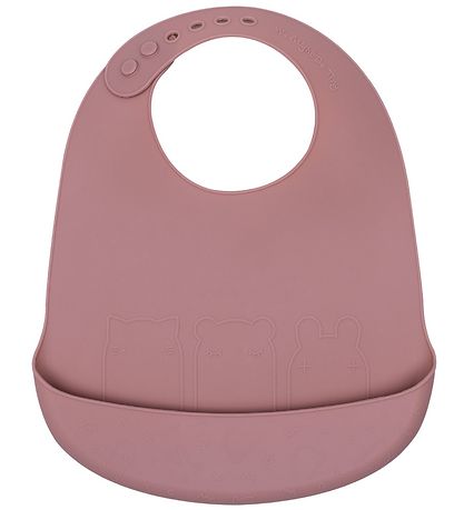 We Might Be Tiny Bib - 2-Pack - Silicone - Powder Pink/Dusty