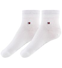Tommy Hilfiger Socken - 2er-Pack - Viertel - Weiß Tommy Hilfiger Socken - 2er-Pack - Viertel - Weiß