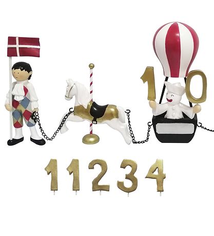 Kids by Friis Birthday Train - 45 cm - Harlekin & Columbine