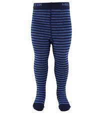 Melton Tights- Navy Striped Melton Tights- Navy Striped