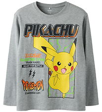 Name It Blouse - NkmSyx - Pokémon - Grey Melange