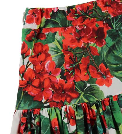 Dolce & Gabbana Skirt - Portofino - Red/Green Flowers Dolce & Gabbana Skirt - Portofino - Red/Green Flowers