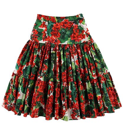 Dolce & Gabbana Skirt - Portofino - Red/Green Flowers Dolce & Gabbana Skirt - Portofino - Red/Green Flowers