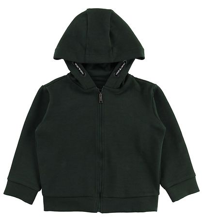 Emporio Armani Zip Thru Hoodie - Army Green w. Logo Emporio Armani Zip Thru Hoodie - Army Green w. Logo