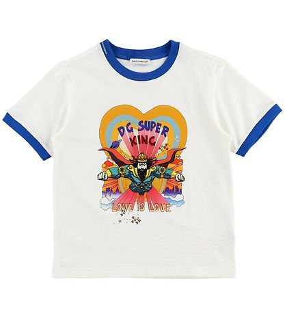 Dolce & Gabbana T-shirt - Superhero - White w. King