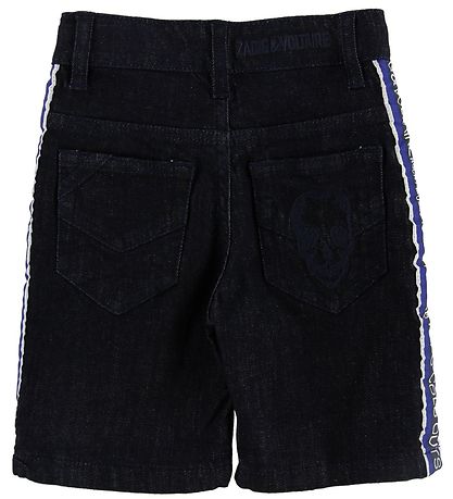 Zadig & Voltaire Shorts - Dark Denim w. Text Zadig & Voltaire Shorts - Dark Denim w. Text