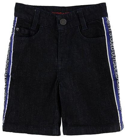 Zadig & Voltaire Shorts - Dark Denim w. Text Zadig & Voltaire Shorts - Dark Denim w. Text