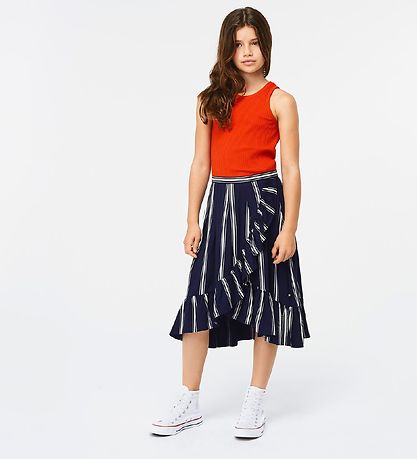 Molo Skirt - Blondie - Classic Navy w. Stripes
