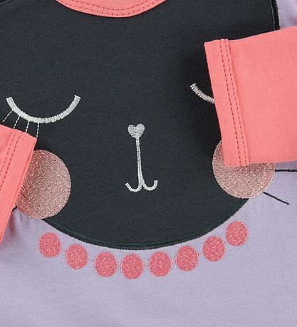 Freds World Blouse - Lavender/Coral w. Cat