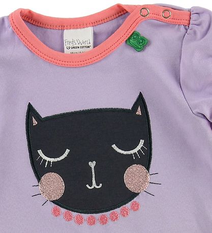 Freds World T-shirt - Lavender w. Cat