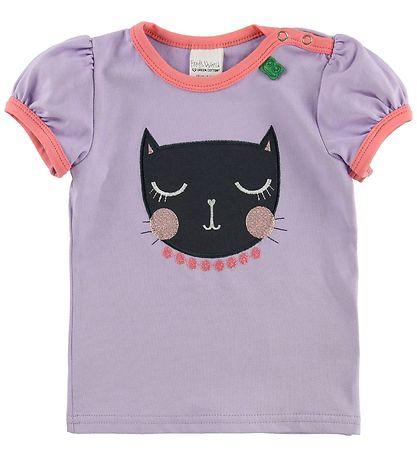 Freds World T-shirt - Lavender w. Cat