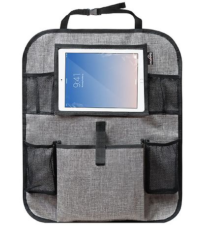 BabyDan Storage - 20x25 cm - Tablet Backseat Organizer - Grey BabyDan Storage - 20x25 cm - Tablet Backseat Organizer - Grey