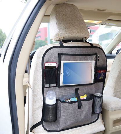BabyDan Storage - 20x25 cm - Tablet Backseat Organizer - Grey BabyDan Storage - 20x25 cm - Tablet Backseat Organizer - Grey