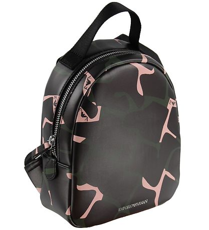 Emporio Armani Backpack - Black/Green/Pink Emporio Armani Backpack - Black/Green/Pink