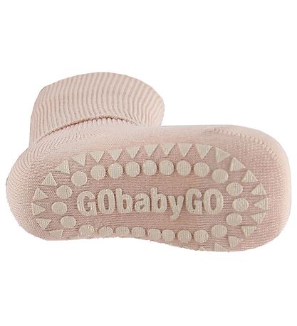GoBabyGo Socks - Non-Slip - Bamboo - Pink