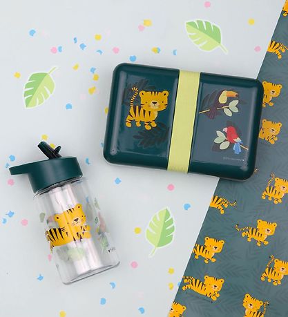 A Little Lovely Company Water Bottle - 400 ml - Jungle Tiger
