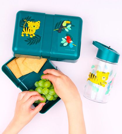 A Little Lovely Company Broodtrommel - 850 ml - Jungle Tijger A Little Lovely Company Broodtrommel - 850 ml - Jungle Tijger