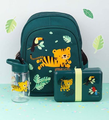A Little Lovely Company Broodtrommel - 850 ml - Jungle Tijger A Little Lovely Company Broodtrommel - 850 ml - Jungle Tijger