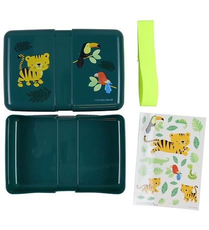 A Little Lovely Company Broodtrommel - 850 ml - Jungle Tijger A Little Lovely Company Broodtrommel - 850 ml - Jungle Tijger