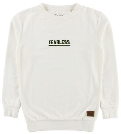 Hound Sweatshirt - Off-White w. Army Green Hound Sweatshirt - Off-White w. Army Green