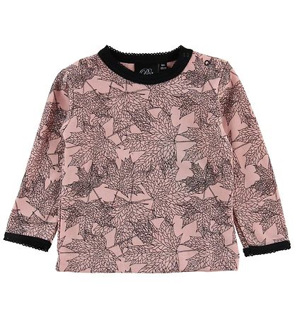 Petit by Sofie Schnoor Bluse - Wolle/Baumwolle - Puder m. Blätte