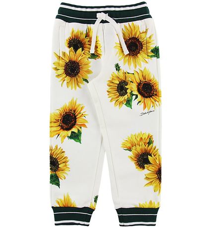 Dolce & Gabbana Collegehousut - auringonkukka - Valkoinen/Tumman Dolce & Gabbana Collegehousut - auringonkukka - Valkoinen/Tumman