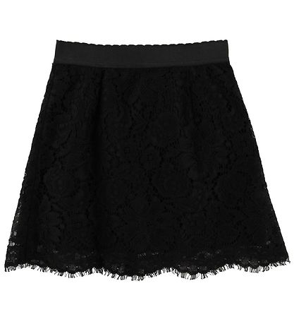 Dolce & Gabbana Skirt - Animal - Black w. Lace Dolce & Gabbana Skirt - Animal - Black w. Lace