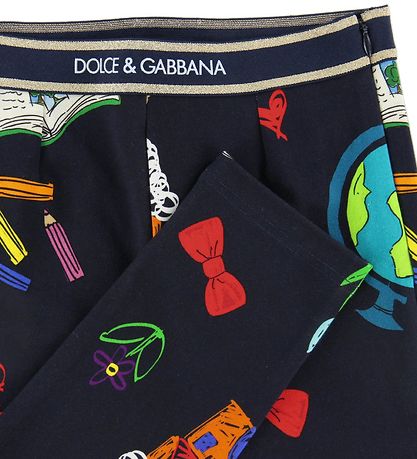 Dolce & Gabbana Leggings - Back To School - Navy/Print