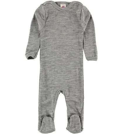 Engel Jumpsuit - Wool/Silk - Light Grey Melange
