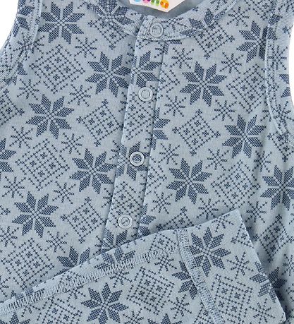 Joha Romper - Wool - Light Blue/Stars Joha Romper - Wool - Light Blue/Stars
