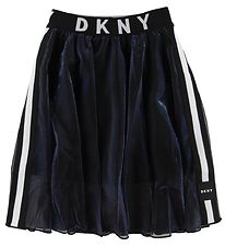 DKNY Kjol - Svart/Holografisk m. Logo DKNY Kjol - Svart/Holografisk m. Logo