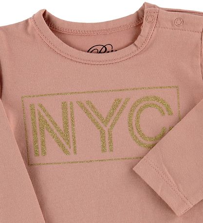 Petit by Sofie Schnoor Bodysuit L/æ - NYC - Pink w. NYC/Gimmer